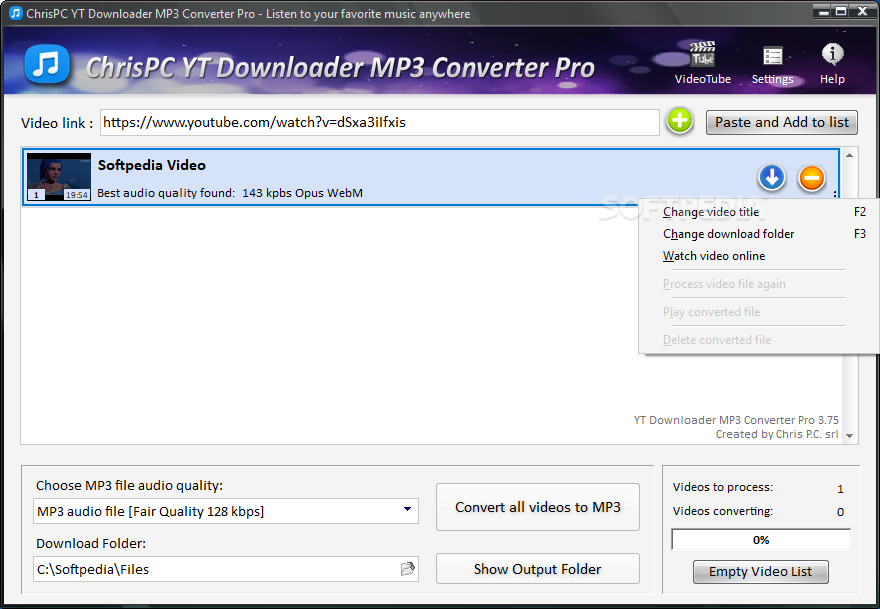 Simple mp3 downloader for pc